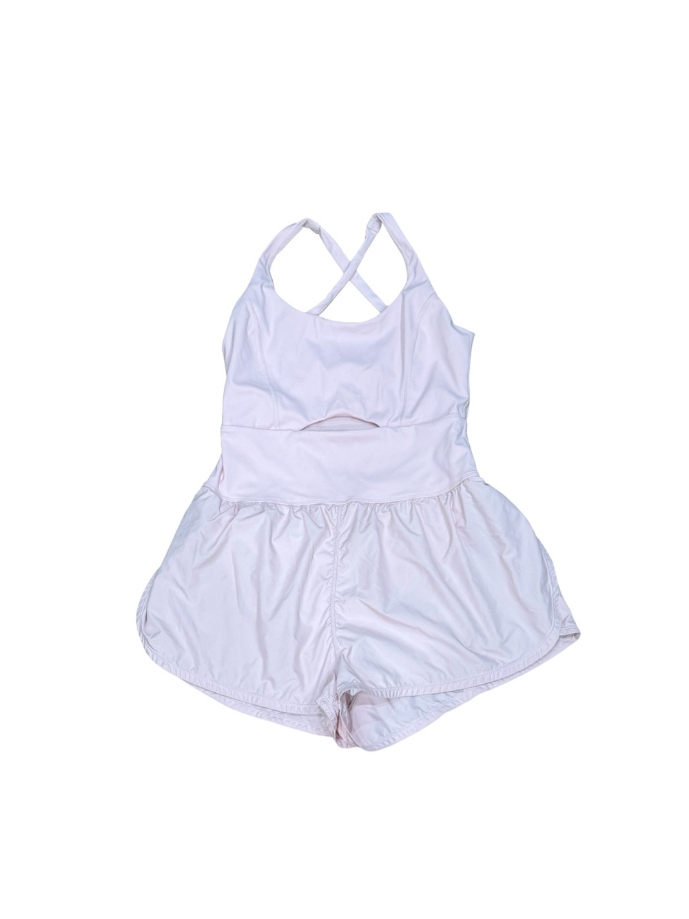 ๐ธ Free People Movement Righteous Runsie Rose Water Activewear Romper Size M - Picture 3 of 12